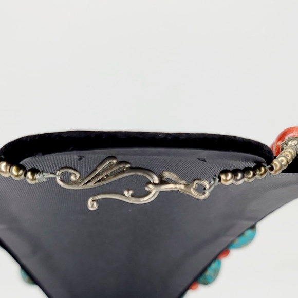 Turquoise Amber Stone Beaded Chunky Necklace - Picture 4 of 6